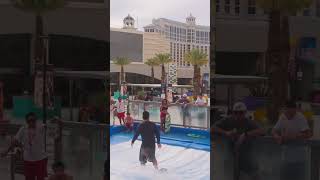 Local Riders Take Over the FlowRider at Planet Hollywood Las Vegas 🌊🏄♂️ Lifeguards Surf the Strip!