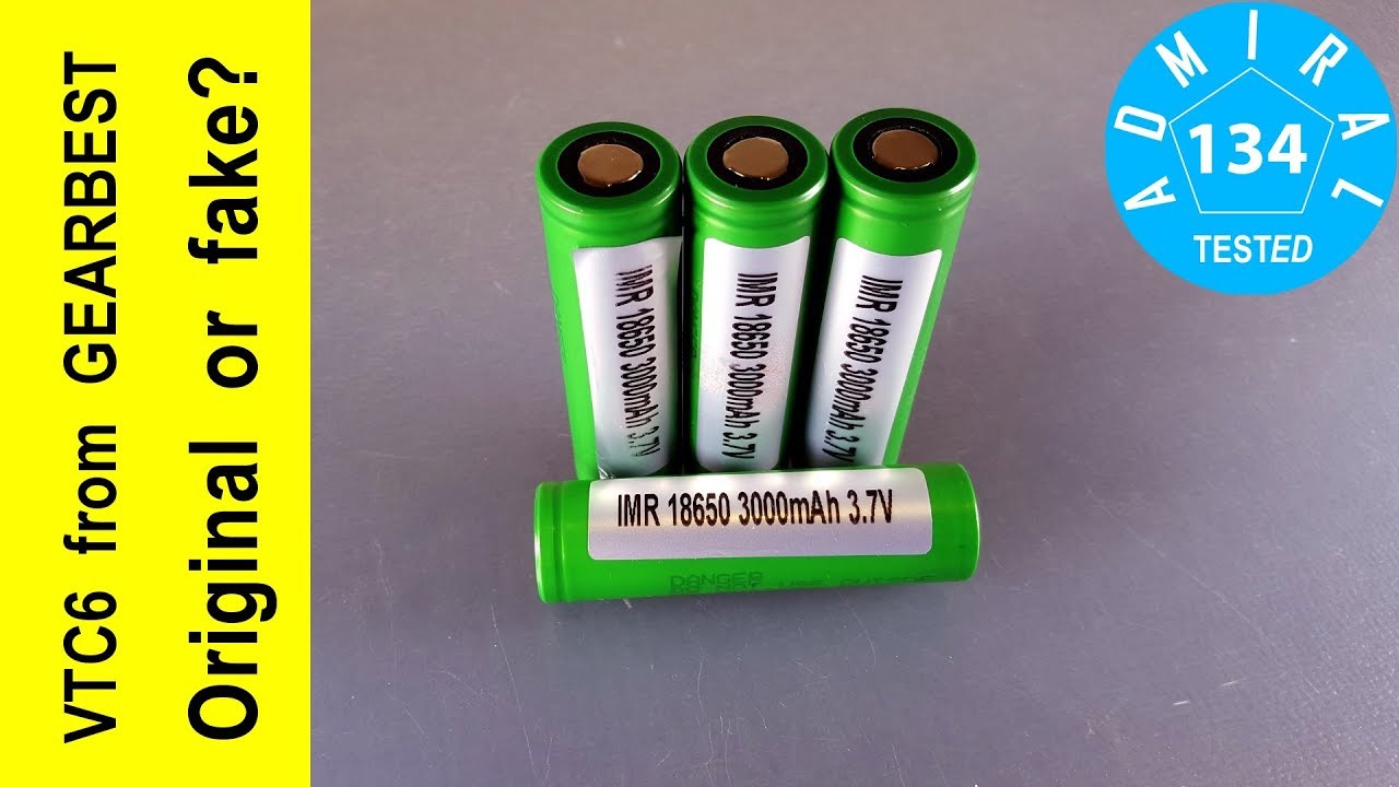 Sony VTC6 из GEARBEST оригинал или подделка?