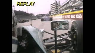 F1 – Ivan Capelli (Leyton House Judd V8) Short Onboard + crash – San Marino 1990