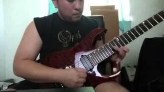 Scar Symmetry - Dreaming 24/7 guitar solo cover