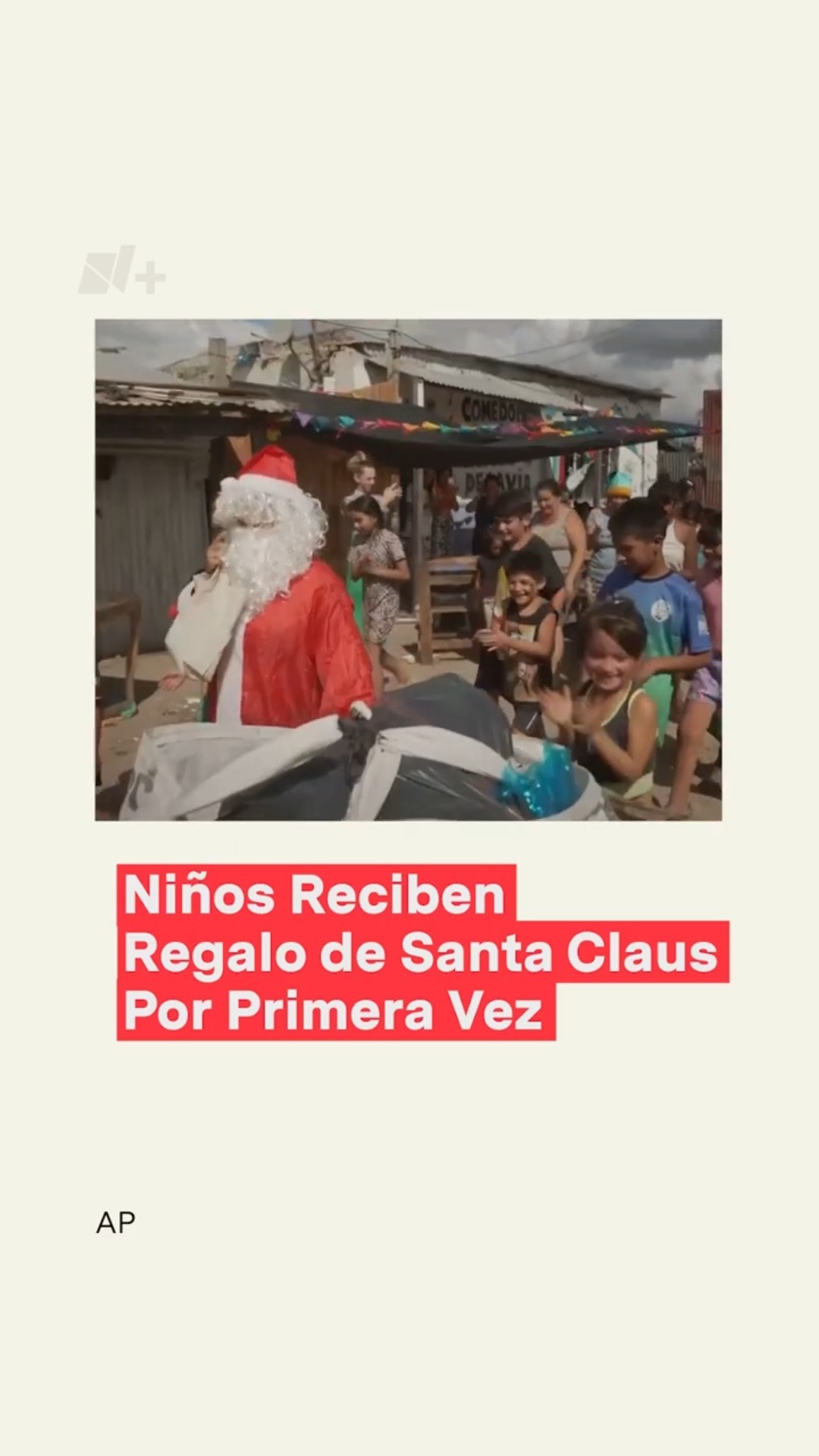 Niños pobres en Argentina reciben regalos por primera vez en su vida #nmas #shorts #argentina