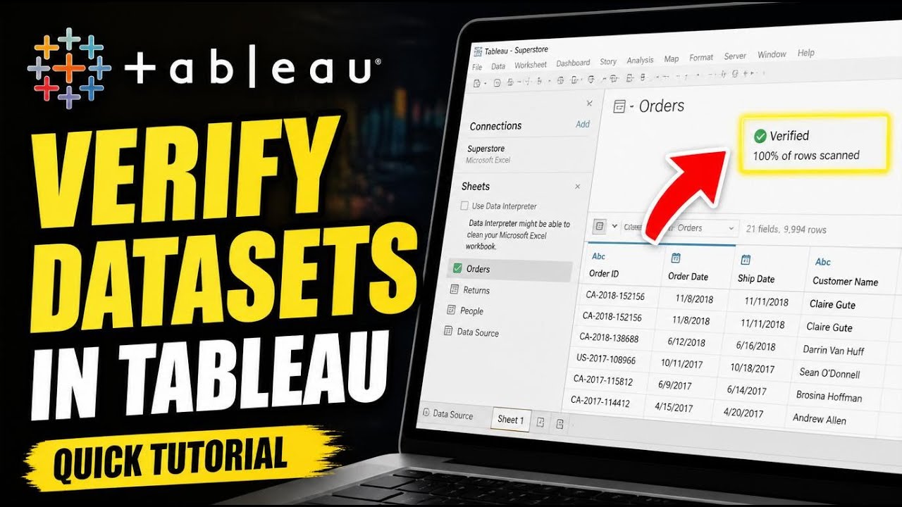 How to Verify Datasets with Tableau - Quick Tutorial - YouTube