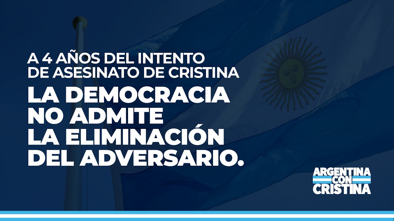 En vivo desde San José 1111, a 4 años del intento de asesinato de Cristina.