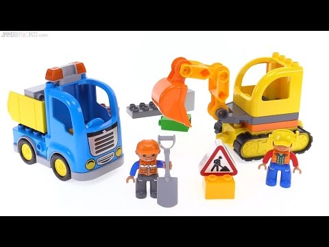 truck and tracked excavator duplo