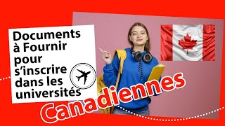 Etudier au CANADA : Les  documents à préparer pour démarrer ton projet détude