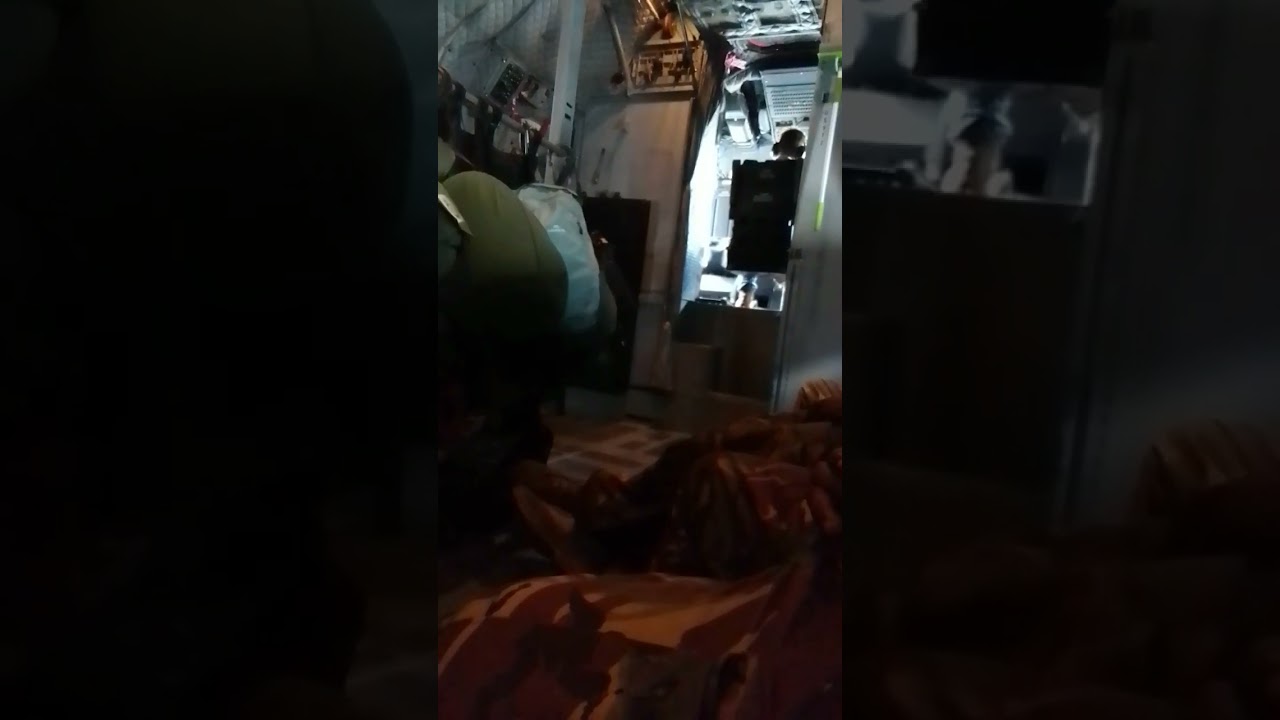 Inside RAAF spartan aircraft 