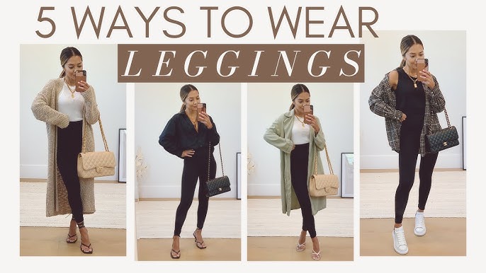 How to Style Black Legging. Winter Outfit Ideas 2023 with Leggings. #h