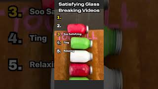 Satisfying ASMR Glass Breaking Videos #shorts #satisfying