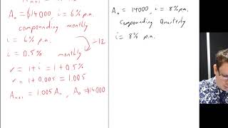 Recurrence Relations For Compound Interest With Different Time Period General Maths Unit 4 Topic 1