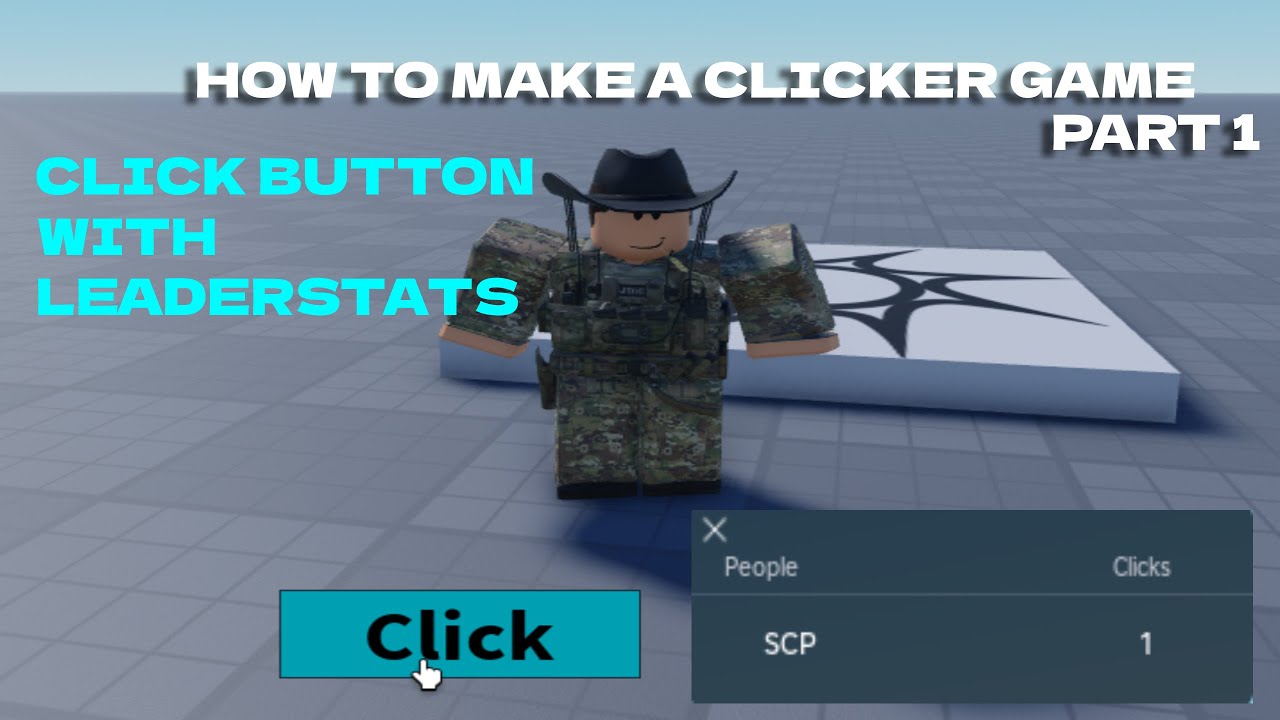 PART 1 | How to make a Clicker Game in Roblox Studio | - YouTube