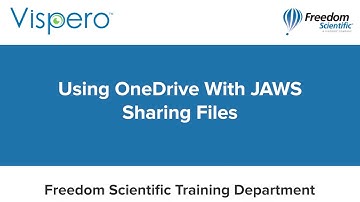 Sharing Files in Microsoft OneDrive with JAWS