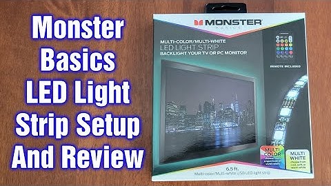 Monster Basics LED Light Strip Setup & Review