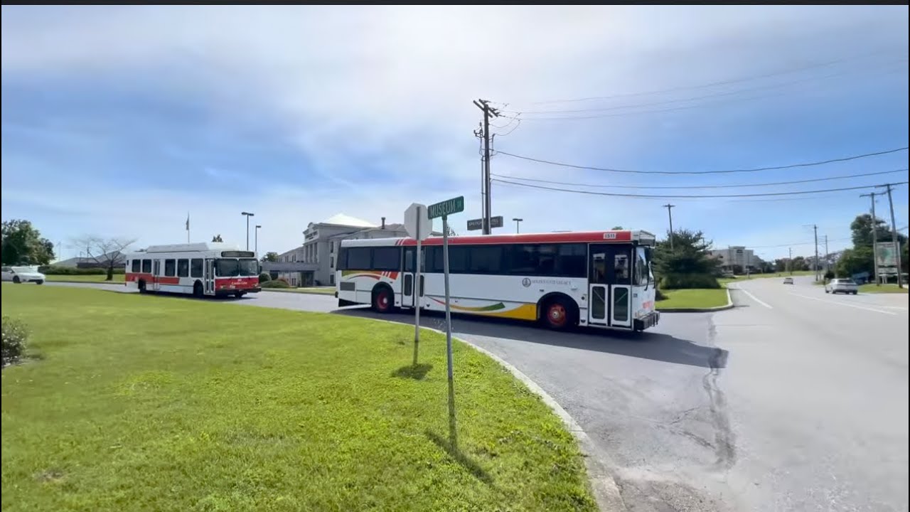 A Few Buses Leaving the AACA Museum Spring Fling 2024 (June 1st, 2024)