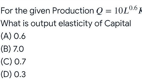 Uitvoerelasticiteit van kapitaal vanuit de productiefunctie