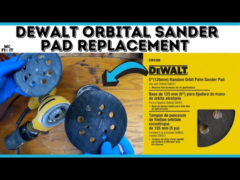 Sander Repair - Replacing the Sander Pad (DeWALT Part # 151284