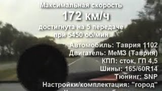 150км/ч на Таврии за 25секунд 150км/ч на Таврии за 25секунд