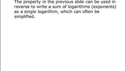 7-4 properties of logarithms