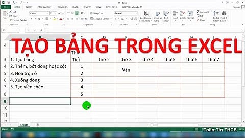 Tự Học Excel | Bài 4: Tạo Bảng Trong Excel