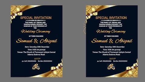 How to Design a Stunning Wedding Invitation Card on Android | PixelLab Full Tutorial