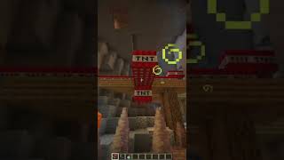 DETONANDO MINESHAFT CON MINERALES #minecraft #short #shorts