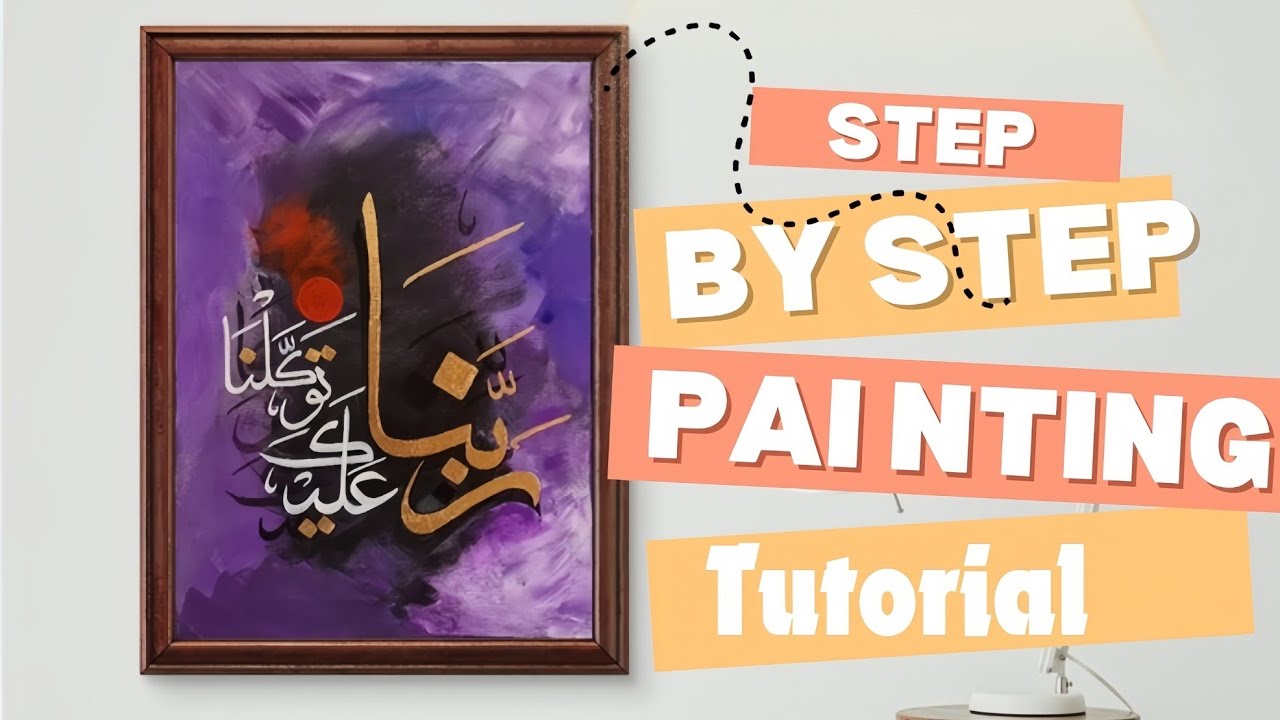 How to make  background for Calligraphy Painting | Acrylic painting | step_by_ step