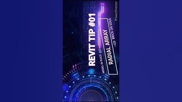 Radial Array #01 ‐1Minute Revit Tips #shorts #software #revit #autodesk #architecture #tutorial