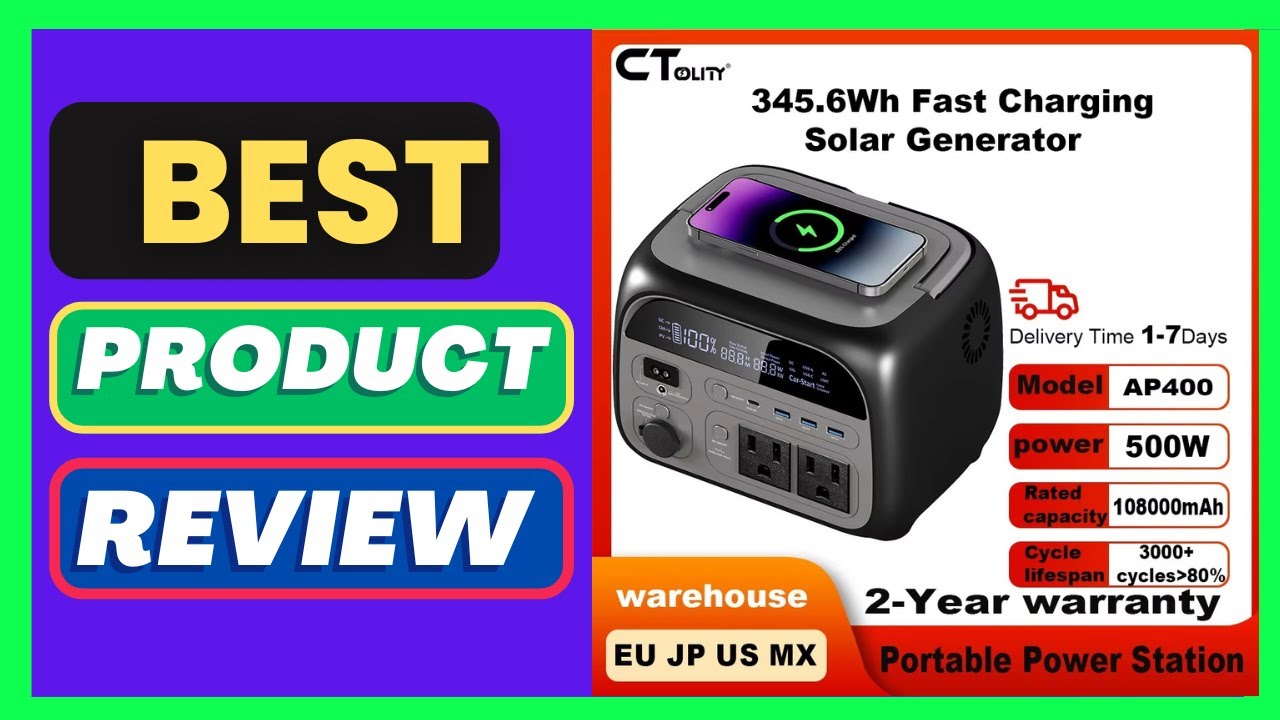 CTOLITY AP400 500W 345Wh Portable Pow