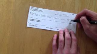 How to Write a Check