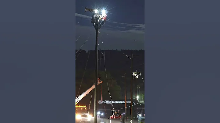 Storm Night just hits different. #lineman #tradeschool