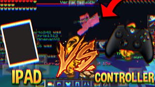 IPAD VS CONTROLLER // WHO WILL WIN! // Minecraft Pocket Edition // PVP