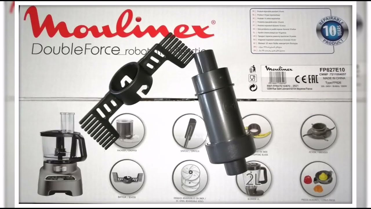 Кухонный Комбайн Moulinex Double Force Fp827e10 Купить
