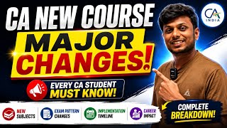 CA New Course Major changes