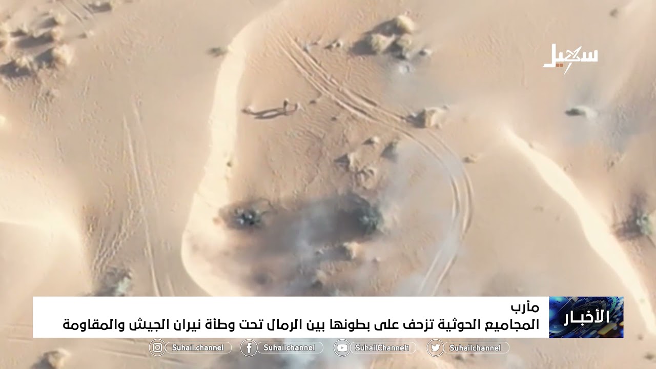 المجاميع الحوثية تزحف على بطونها بين الرمال تحت وطأة نيران الجيش والمقاومة