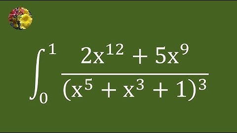 3rd method to evaluate the definite integral using algebraic manipulation  (Mis-2786AA)