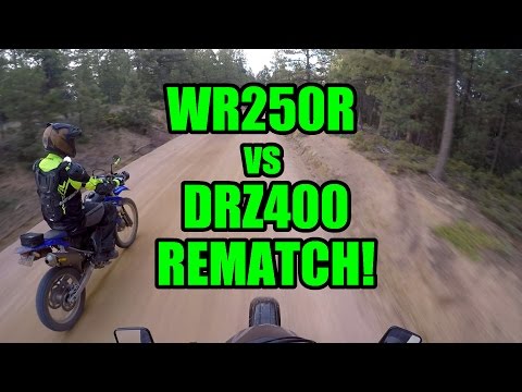 WR250R vs DRZ400 Drag Race Rematch! Yamaha Redemption?