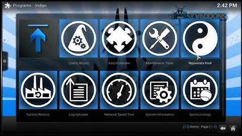 the New Kodi Addon Indigo  2017