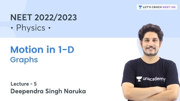 Motion in 1 - D | Graphs | Lecture 5 | Physics | NEET 2022/23 | Deependra Singh Naruka