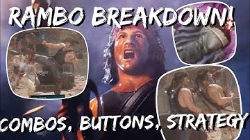 Rambo Breakdown! All Buttons/Combos/Specials Explained! MK11 Ultimate Rambo Gameplay Guide Pro loljk