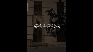 (فَمَن يُرِدِ اللَّهُ أَن يَهْدِيَهُ يَشْرَحْ صَدْرَهُ لِلْإِسْلَامِ ۖ) ماهر المعيقلي - سورة الأنعام
