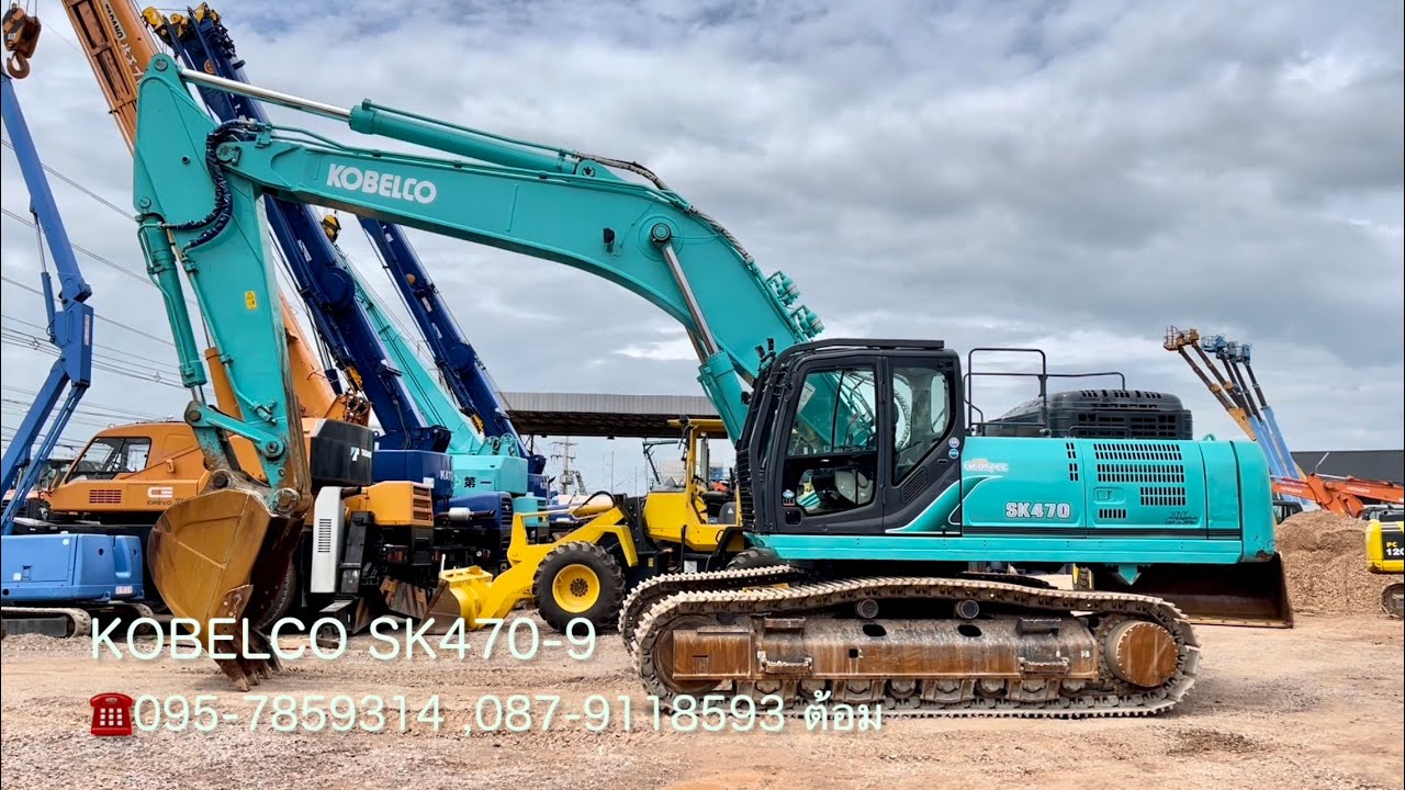 รีวิว แม็คโคร KOBELCO SK470-9 มีระบบลายหัวกระแทก ☎️095-7859314 ,087-9118593 ต้อม