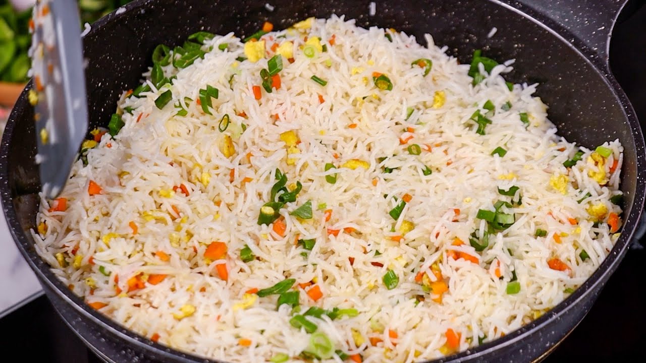Egg Fried Rice | Fried Rice Restaurant Style Recipe By Kitchen Content!