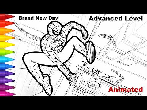 Spider-Man: Brand New Day | Cinematic Action Scene Drawing & Alcohol Marker Coloring | Tim Tim TV