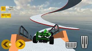Formula car race#2 l speed car bumps on the sky roads l android car games l game wheel zone screenshot 5