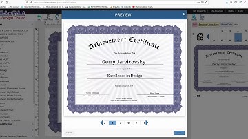 Certificates Data Merge Demo
