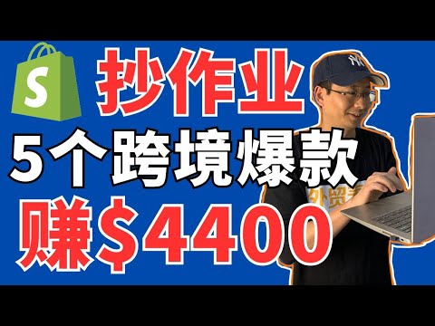 【抄作业】5个跨境爆款赚$4400—2024年1月跨境独立站爆款分享—「外贸麦克」