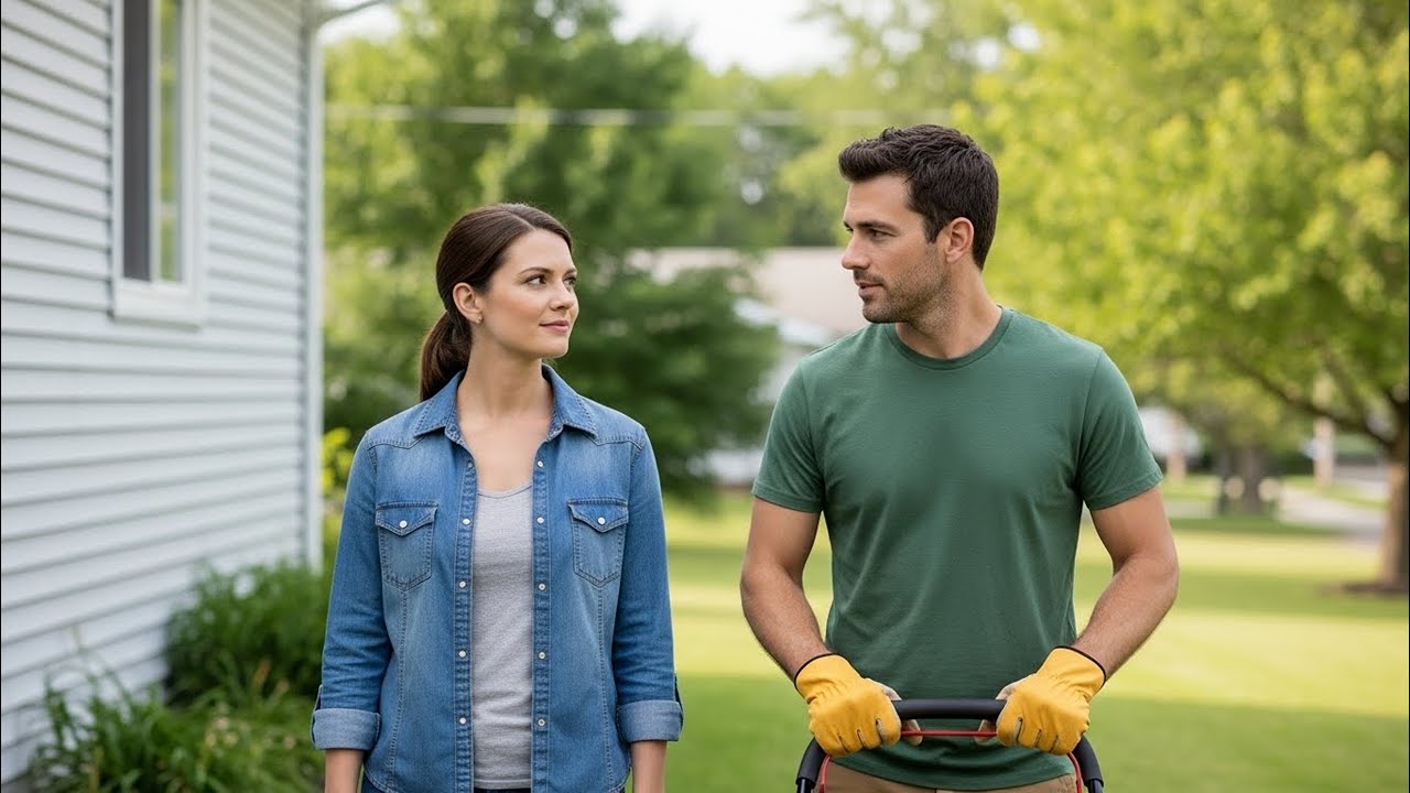 I Was Mowing Her Lawn When She Warned Me Softly, “Careful… I Get Attached to Hard Workers”