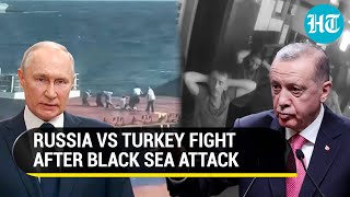 Russian Navy Attacks Turkish Ship In Black Sea; Erdogan Hits Back At Putin With A Warning | Watch