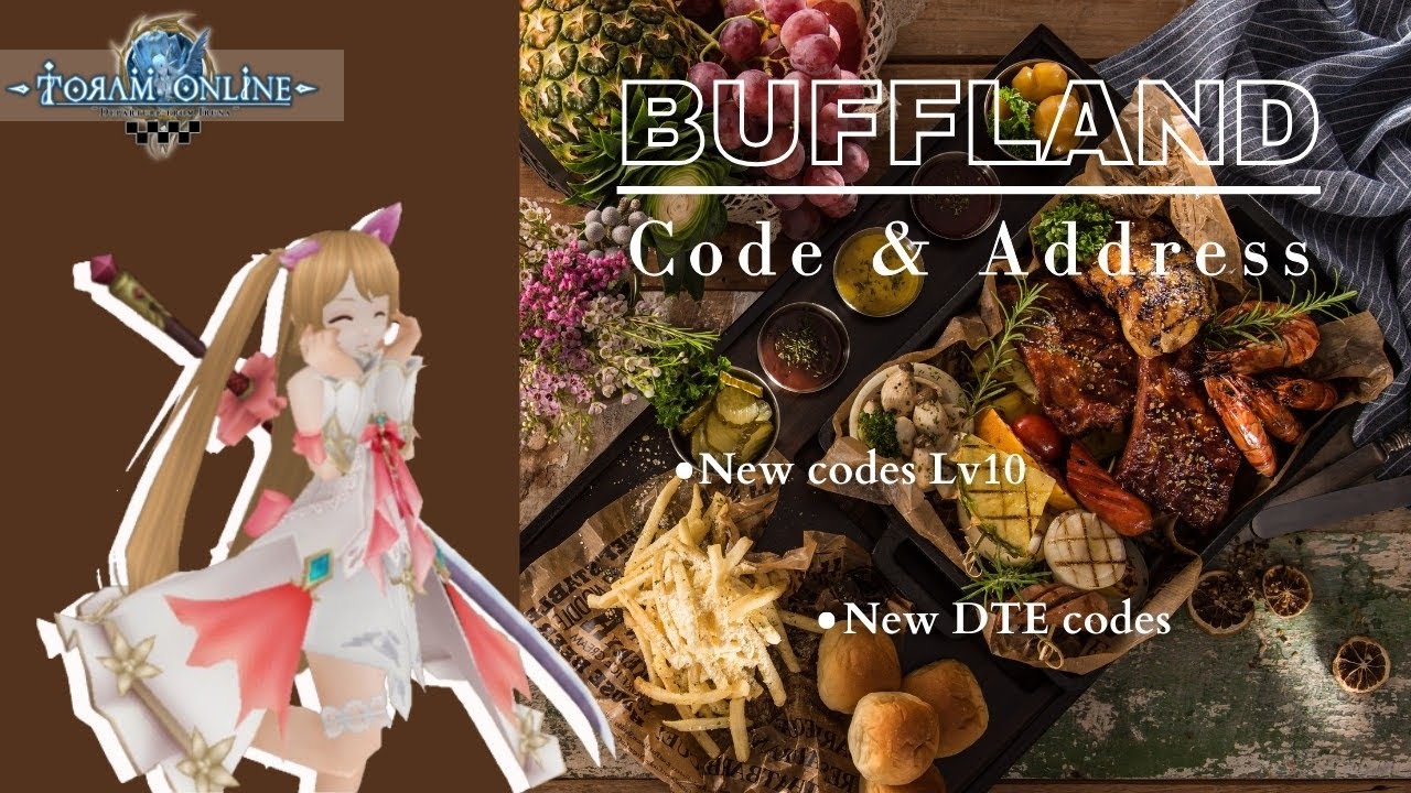 Update !! Room Address Simple Code Food Buff + DTE Food | Buffland | Toram Online | Xen'Rani