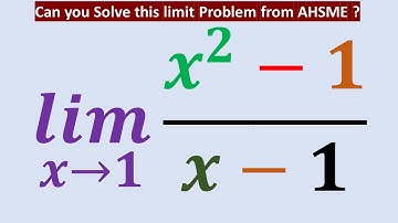 An Easy Question on limits from AHSME | Calculus Problem