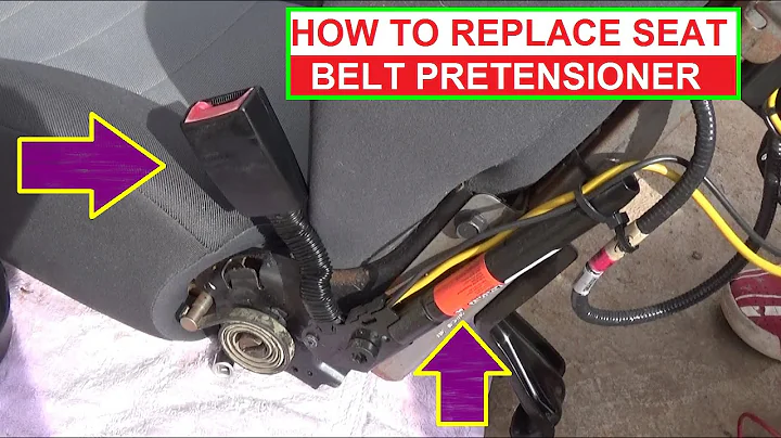 How to Remove and Replace Seat Belt Pretensioner.  Demonstrated on Ford Escape  / Mercury Mariner